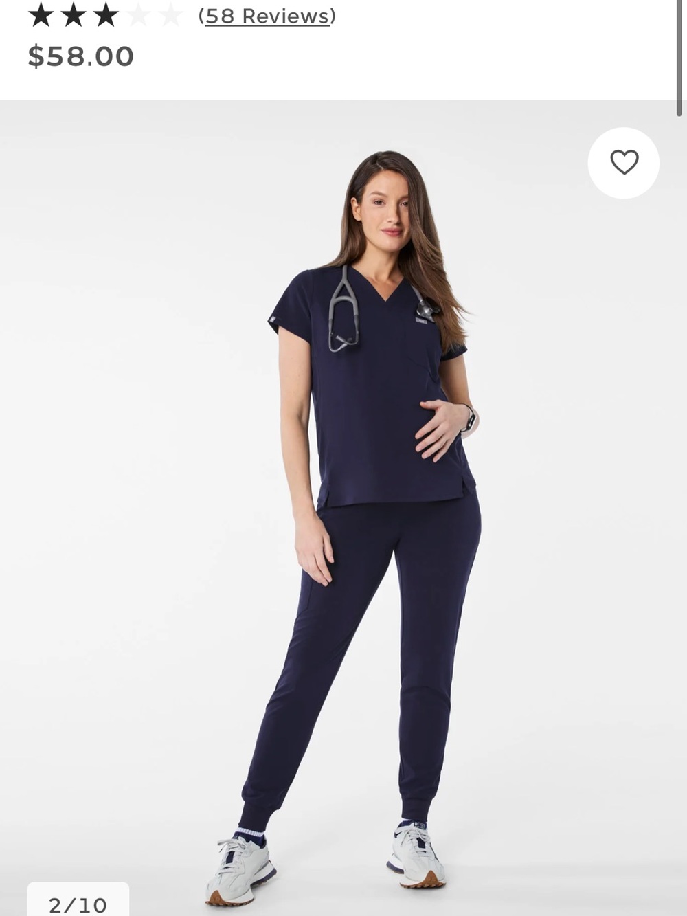 Figs Navy Maternity Scrub Jogger